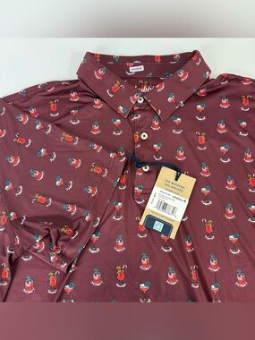 Chubbies Performance Polo Weekend Has Arrived That's Spirit Red XL Short Sleeve